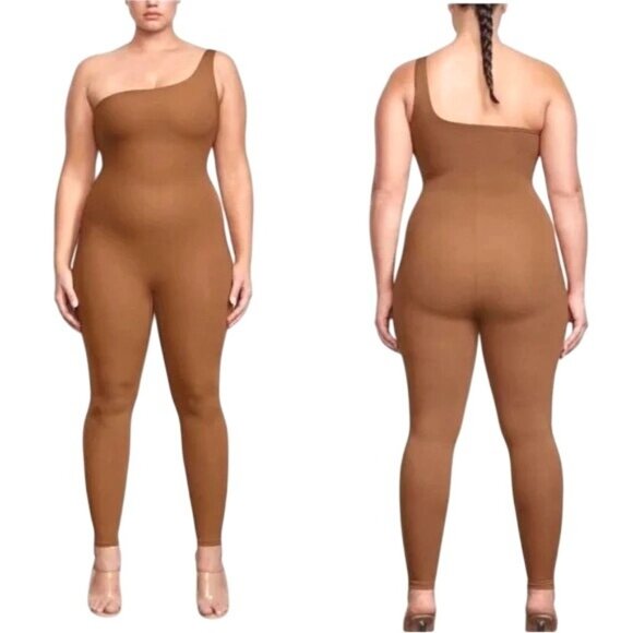 SKIMS All-In-One One Shoulder Onsie Jumpsuit Sienna 2X - Picture 3 of 13